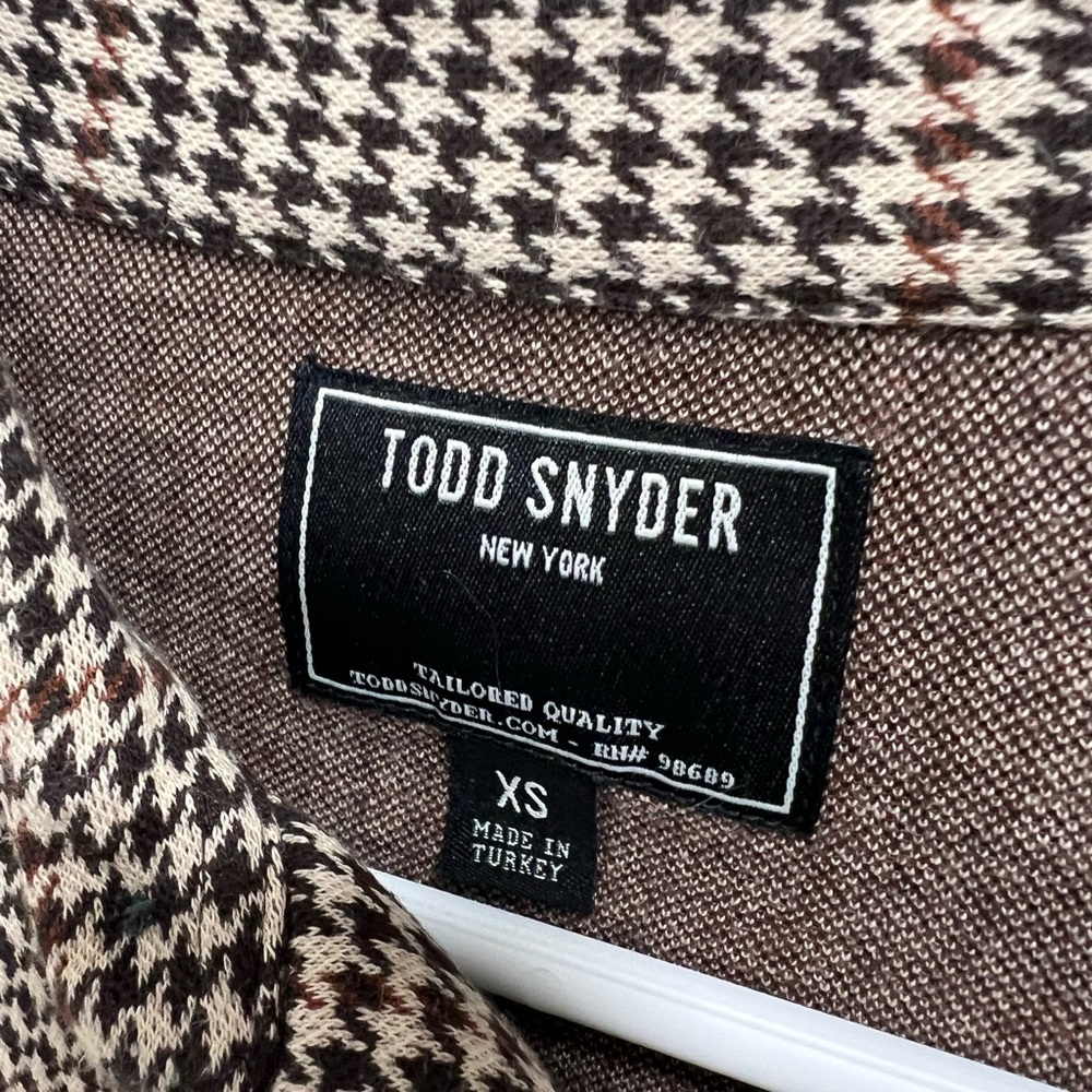 Todd Snyder Houndstooth Patterned Shirt - image 4